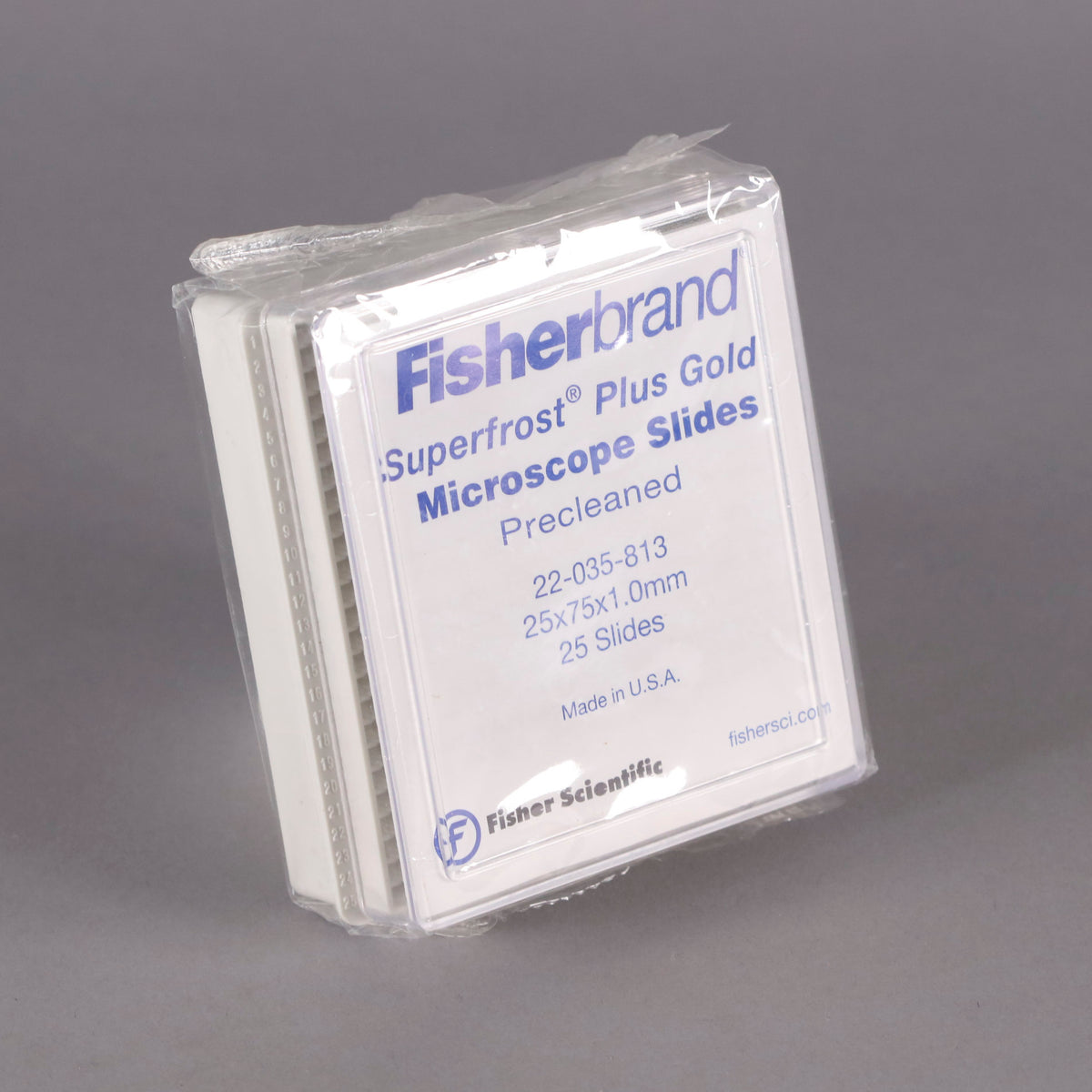 Fisherbrand Superfrost Plus Gold Microscope Slides 22035813 reLAB