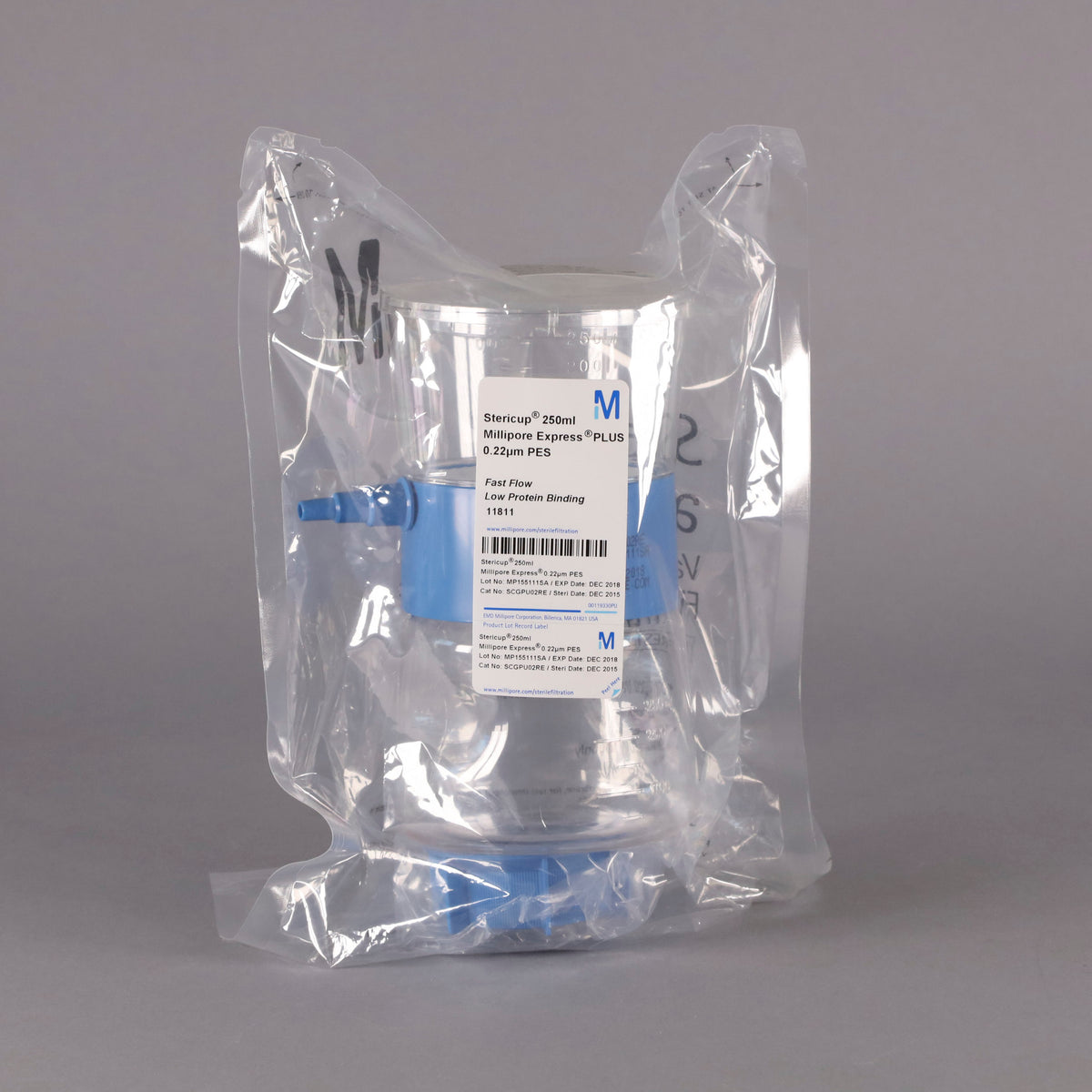 Millipore Stericup 250mL Vacuum Filtration System SCGPU02RE reLAB