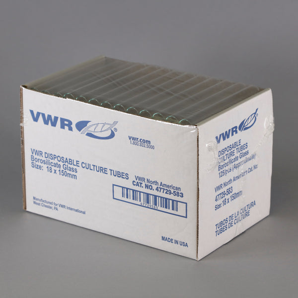 VWR Disposable Culture Tubes 18x150mm #47729-583