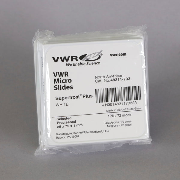 VWR Superfrost Plus White Microscope Slides #48311-703