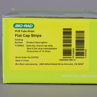 Bio-Rad 0.2 mL Flat PCR Tube 8-Cap Strips #TCS0803
