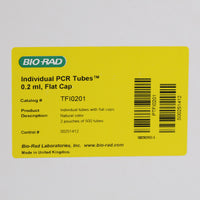 Bio-Rad 0.2 mL PCR Tubes with Flat Caps #TFI0201