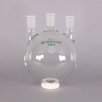 Chemglass 2000mL 3-Neck Heavy Wall Round Bottom Flask #CG-1522-50