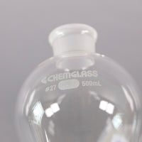 Chemglass 500mL Squibb Separatory Funnel #CG-1742-05
