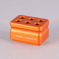 Corning CoolRack M6 Orange For 6 x 1.5 or 2 mL Microfuge Tubes #432036