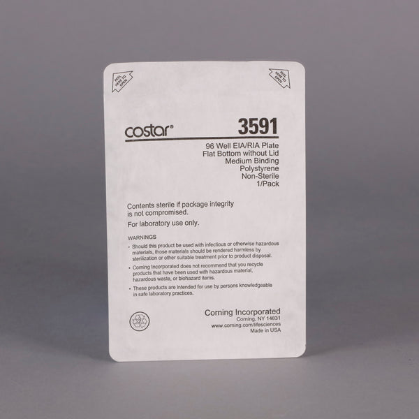 Costar 96 Well EIA/RIA Flat Bottom Plate #3591