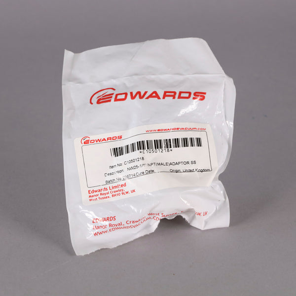 Edwards NW25-1/4 NPT Male Adapter S/S #C105-01-218