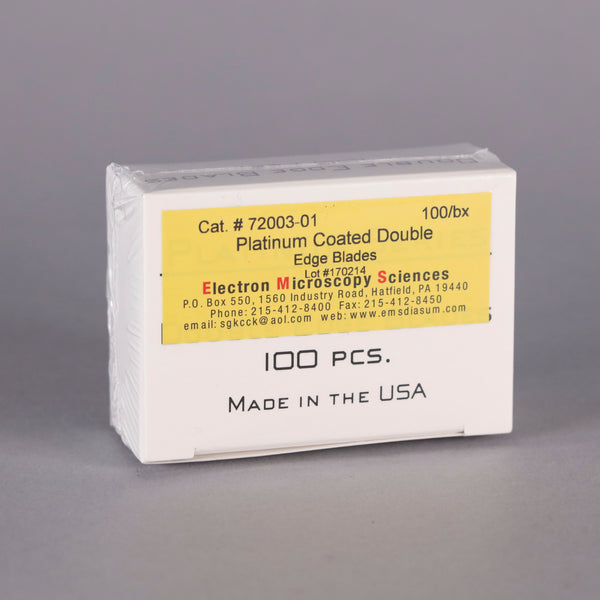 Electron Microscopy Sciences Double Edge Platinum Coated Razor Blade #72003-01