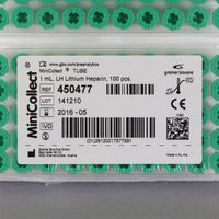 Greiner MiniCollect 1mL Lithium Heparin Collection Tubes #450477