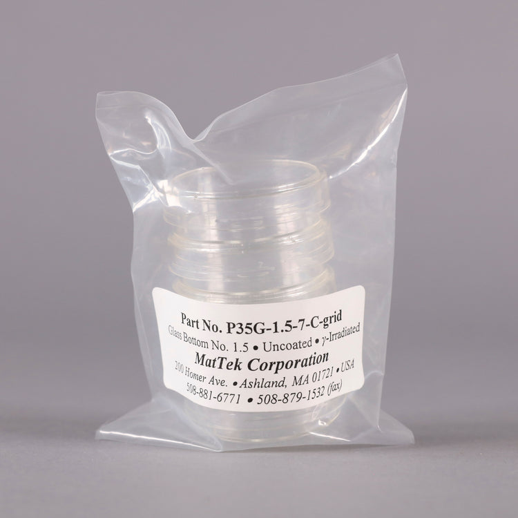 MatTek 35mm Glass Bottom Culture Dishes Gridded P35G1.57CGRID reLAB