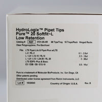 MBP HydroLogix Pure 20 SoftFit ~ L Low Retention Pipet Tips #3721-05-HR
