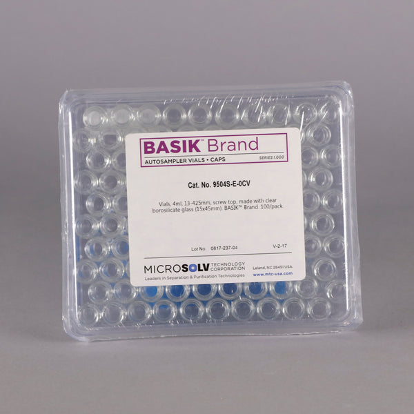 MicroSolv BASIK Brand 4mL Autosampler Vials #9504S-E-0CV