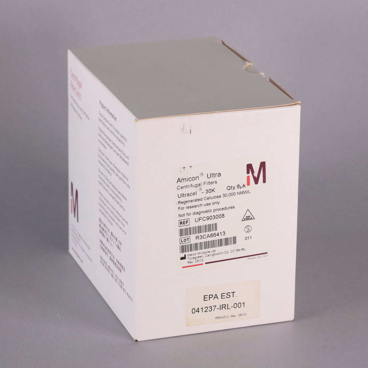 Millipore Amicon Ultra 15mL Ultracel 30K Centrifugal Filters #UFC90300 ...