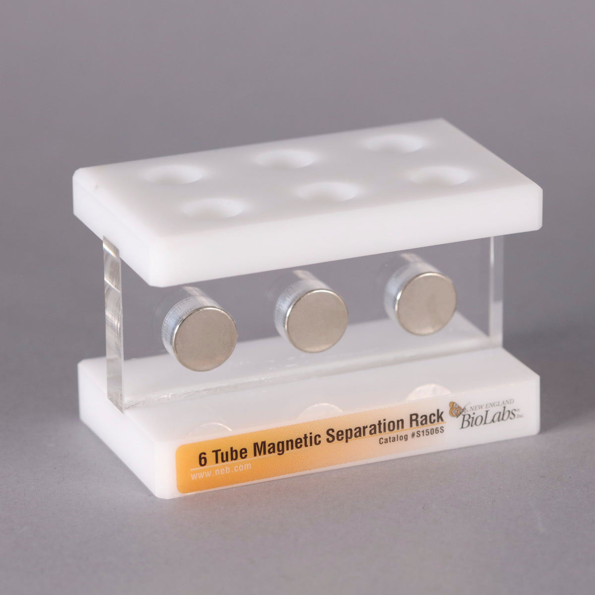 New England Biolabs 6-Tube Magnetic Separation Rack #S1506S – reLAB