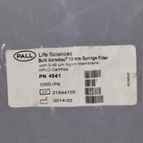 Pall 13mm Acrodisc Nylon Membrane Syringe Filters #4541