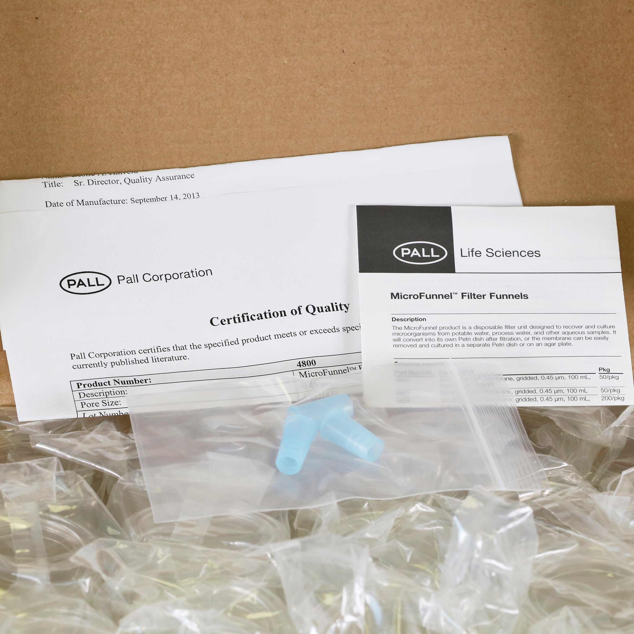 Microfunnel Pall MicroFunnel 100mL Filter Funnel 0.45um GN-6 Membrane #4800 – reLAB