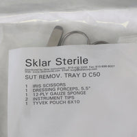 Sklar Suture Removal Tray "D" Sterile #96-1740