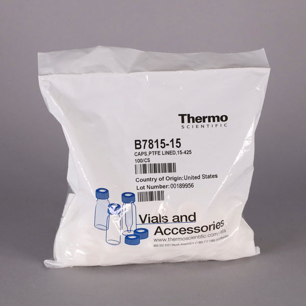 Thermo Scientific White PTFE Lined Caps #B7815-15