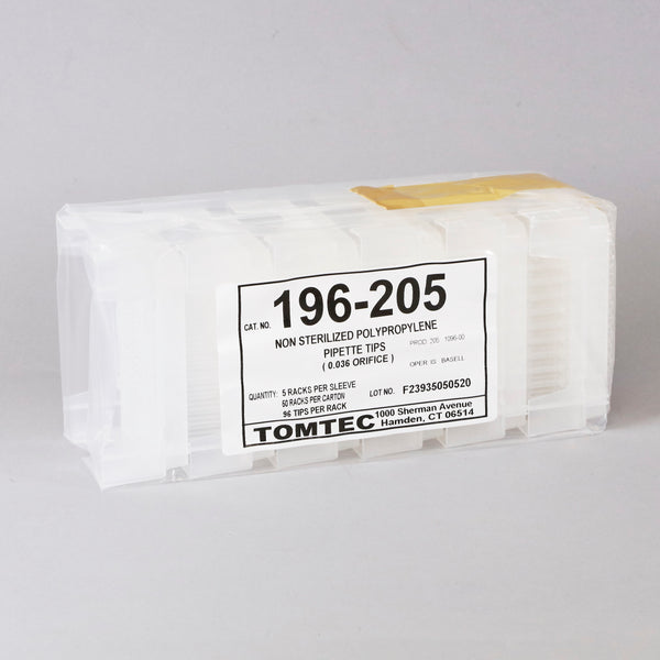 Tomtec Quadra Standard Orifice Pipette Tips #196-205