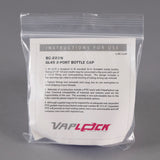 VapLock GL45 PTFE Bottle Cap 2-ported 1/4-1/4-28 #BC-222N