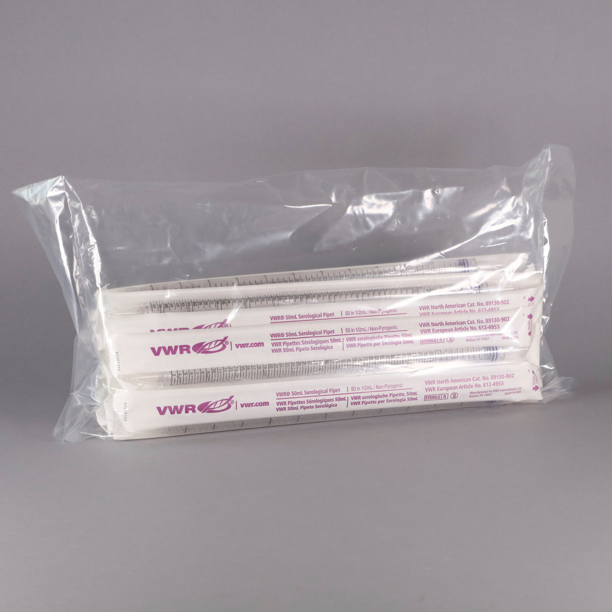VWR 50mL Polystyrene Serological Pipets 89130902 reLAB