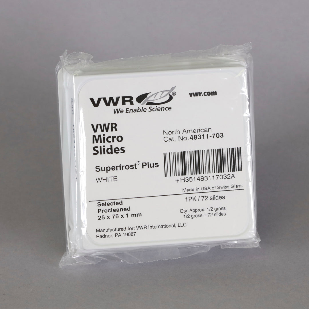 VWR Superfrost Plus White Microscope Slides 48311703 reLAB
