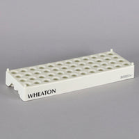 Wheaton 48-Well White Plastic Vial Rack #868804